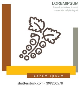 Web line icon. Currants