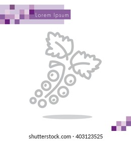 Web line icon. Currants