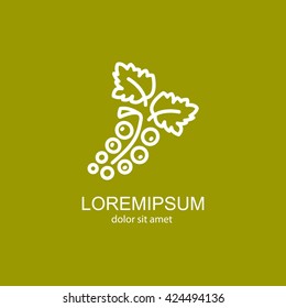 Web line icon. Currants