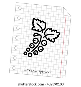Web line icon. Currants