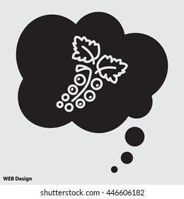 Web line icon. Currants