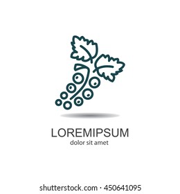 Web line icon. Currants