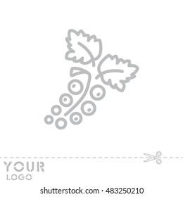 Web line icon. Currants