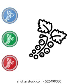 Web line icon. Currants