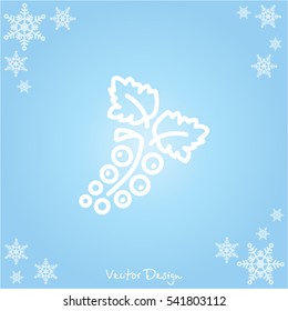 Web line icon. Currants
