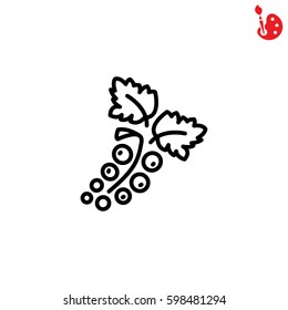 Web line icon. Currants