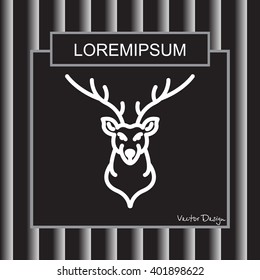 Web line icon. Deer; wild animals