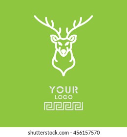 Web line icon. Deer; wild animals