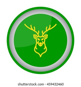 Web line icon. Deer; wild animals
