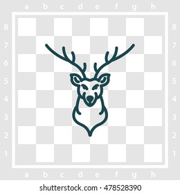 Web line icon. Deer; wild animals