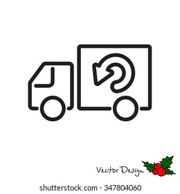 Web line icon. Delivery