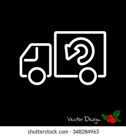 Web line icon. Delivery