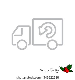 Web line icon. Delivery