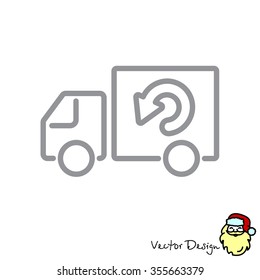 Web line icon. Delivery