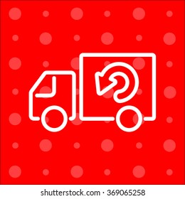 Web line icon. Delivery