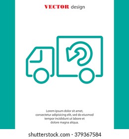 Web line icon. Delivery