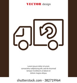 Web line icon. Delivery
