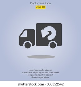 Web line icon. Delivery