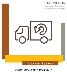 Web line icon. Delivery