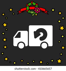 Web line icon. Delivery