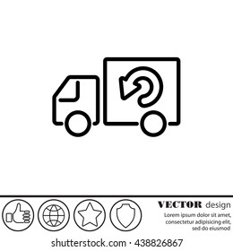 Web line icon. Delivery