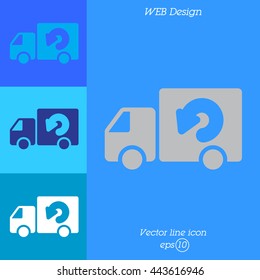 Web line icon. Delivery