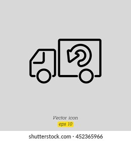 Web line icon. Delivery