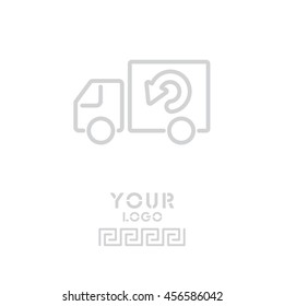 Web line icon. Delivery