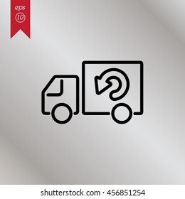 Web line icon. Delivery