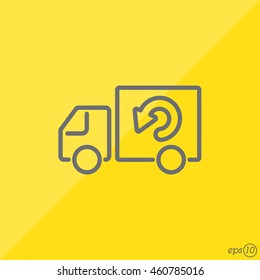 Web line icon. Delivery