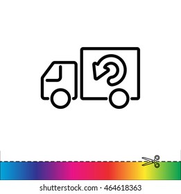 Web line icon. Delivery