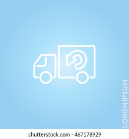Web line icon. Delivery