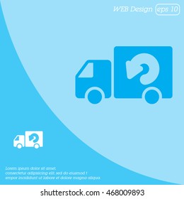 Web line icon. Delivery