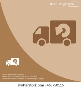 Web line icon. Delivery