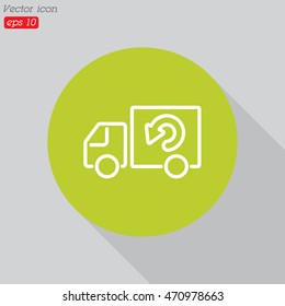 Web line icon. Delivery