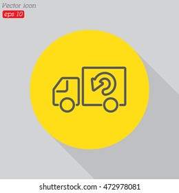 Web line icon. Delivery