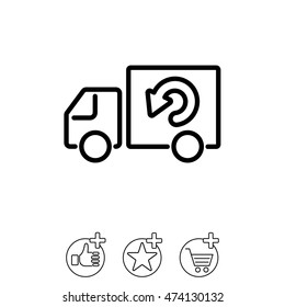 Web line icon. Delivery