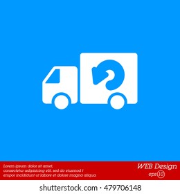 Web line icon. Delivery