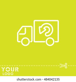 Web line icon. Delivery