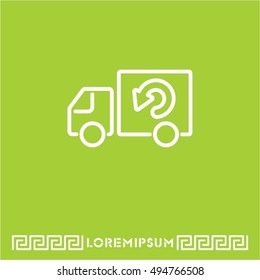 Web line icon. Delivery