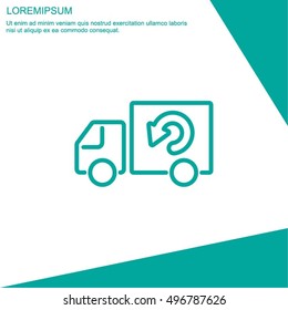 Web line icon. Delivery