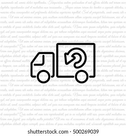 Web line icon. Delivery