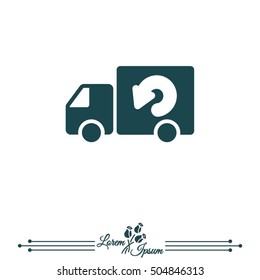 Web line icon. Delivery