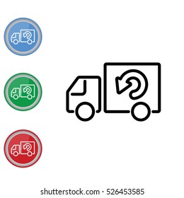 Web line icon. Delivery