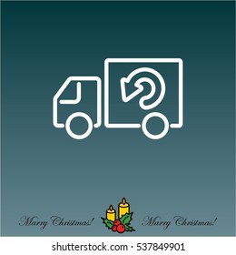 Web line icon. Delivery