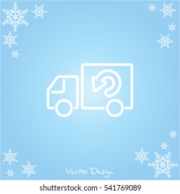 Web line icon. Delivery