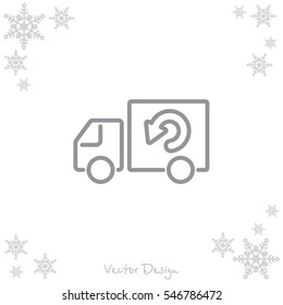 Web line icon. Delivery