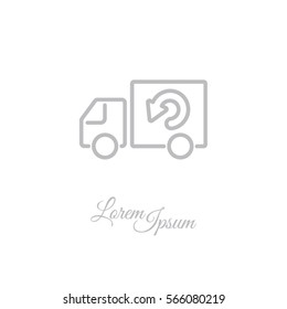 Web line icon. Delivery