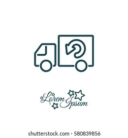 Web line icon. Delivery