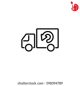 Web line icon. Delivery